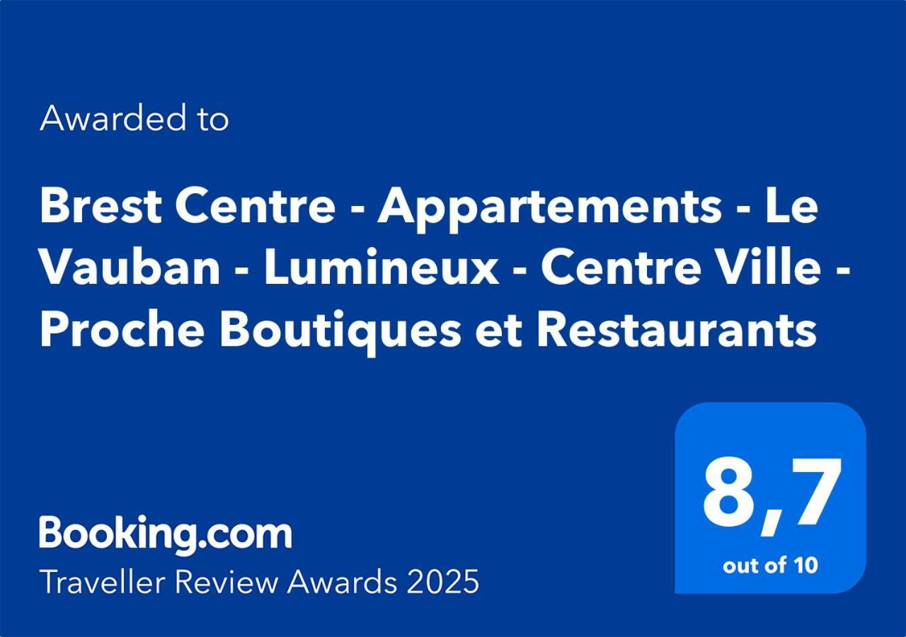 Brest Centre - Appartements - Le Vauban - Lumineux - Centre Ville - Proche Boutiques Et Restaurants Eksteriør bilde